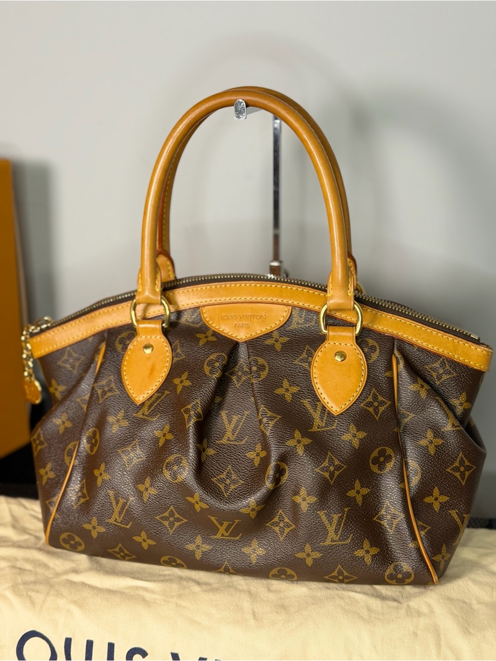 Louis Vuitton Tivoli PM Monogram Canvas Handbag w/ Dust Bag & COA